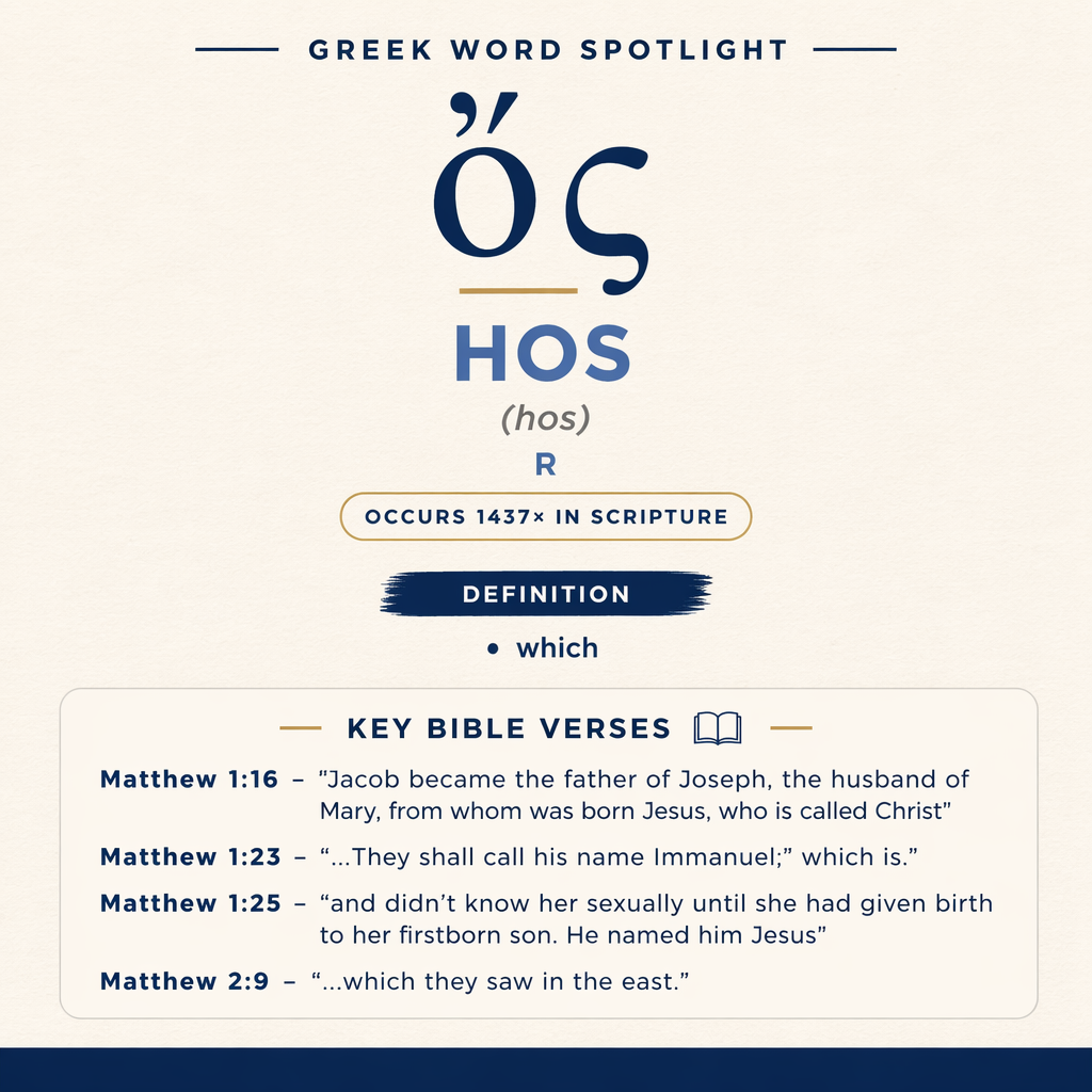 Exploring the Meaning of Hos in Greek statistics