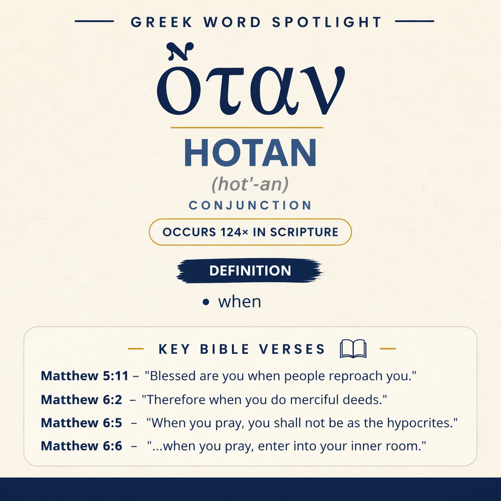 Exploring the Meaning of Hotan in Greek statistics