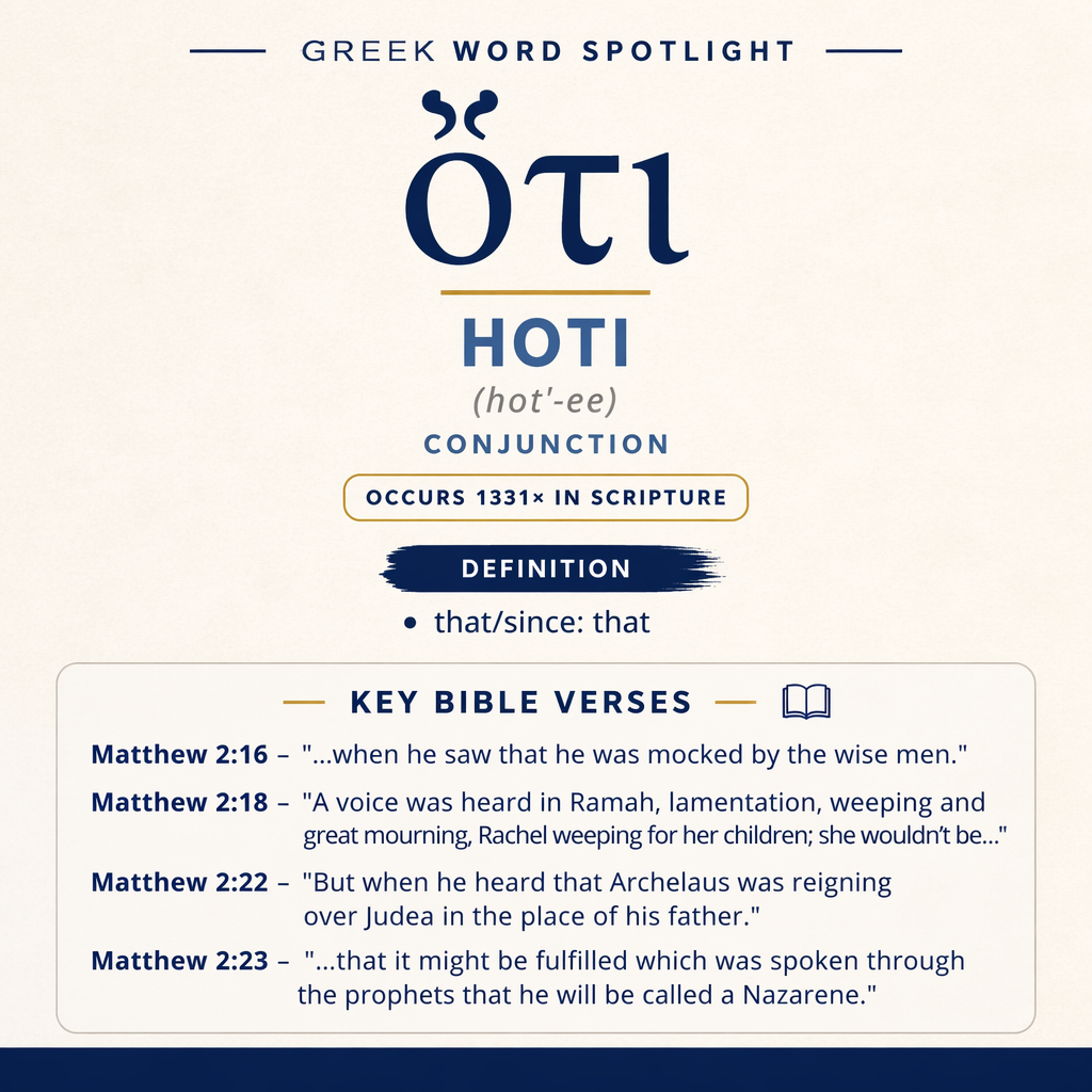 Exploring the Meaning of Hoti in Greek statistics