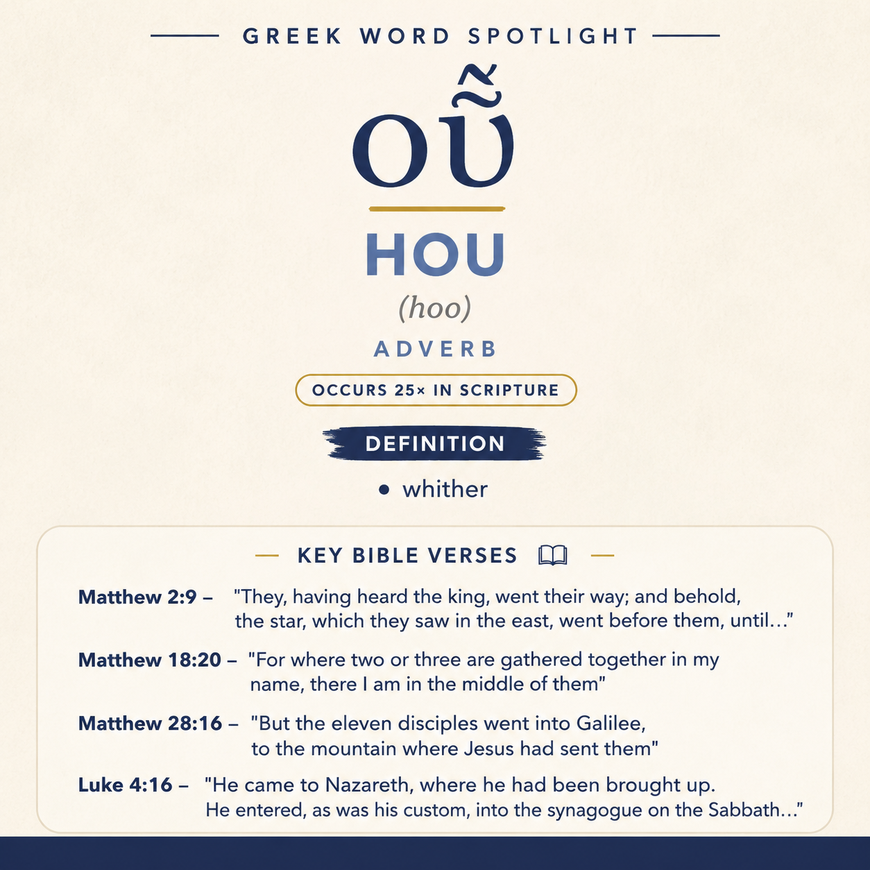 Exploring the Meaning of Hou in Greek statistics