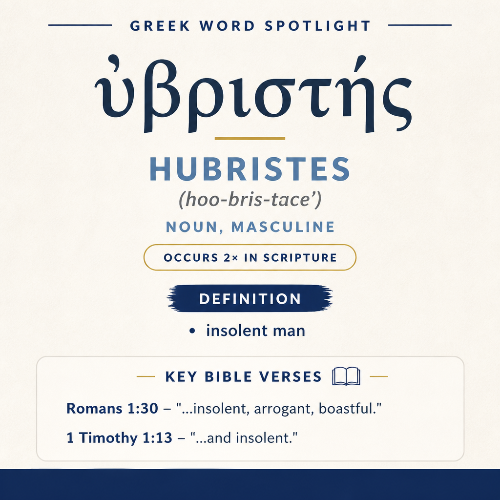 Exploring the Meaning of Hubristes in Greek statistics