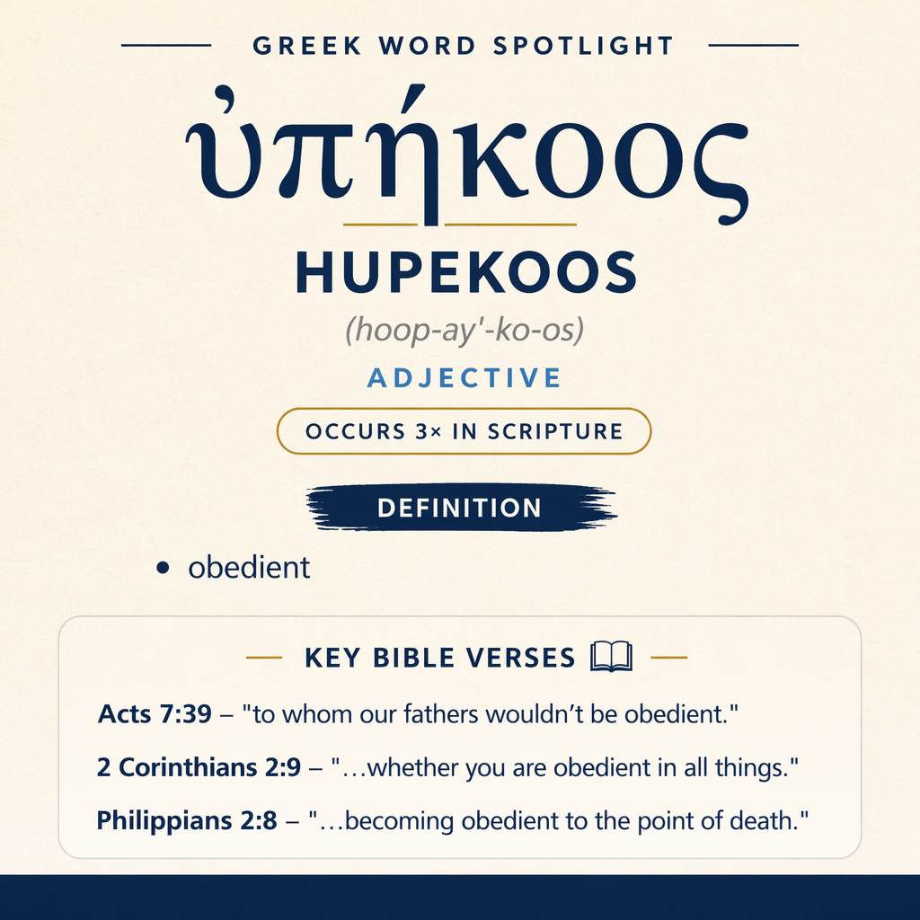 Exploring the Meaning of Hupekoos in Greek statistics