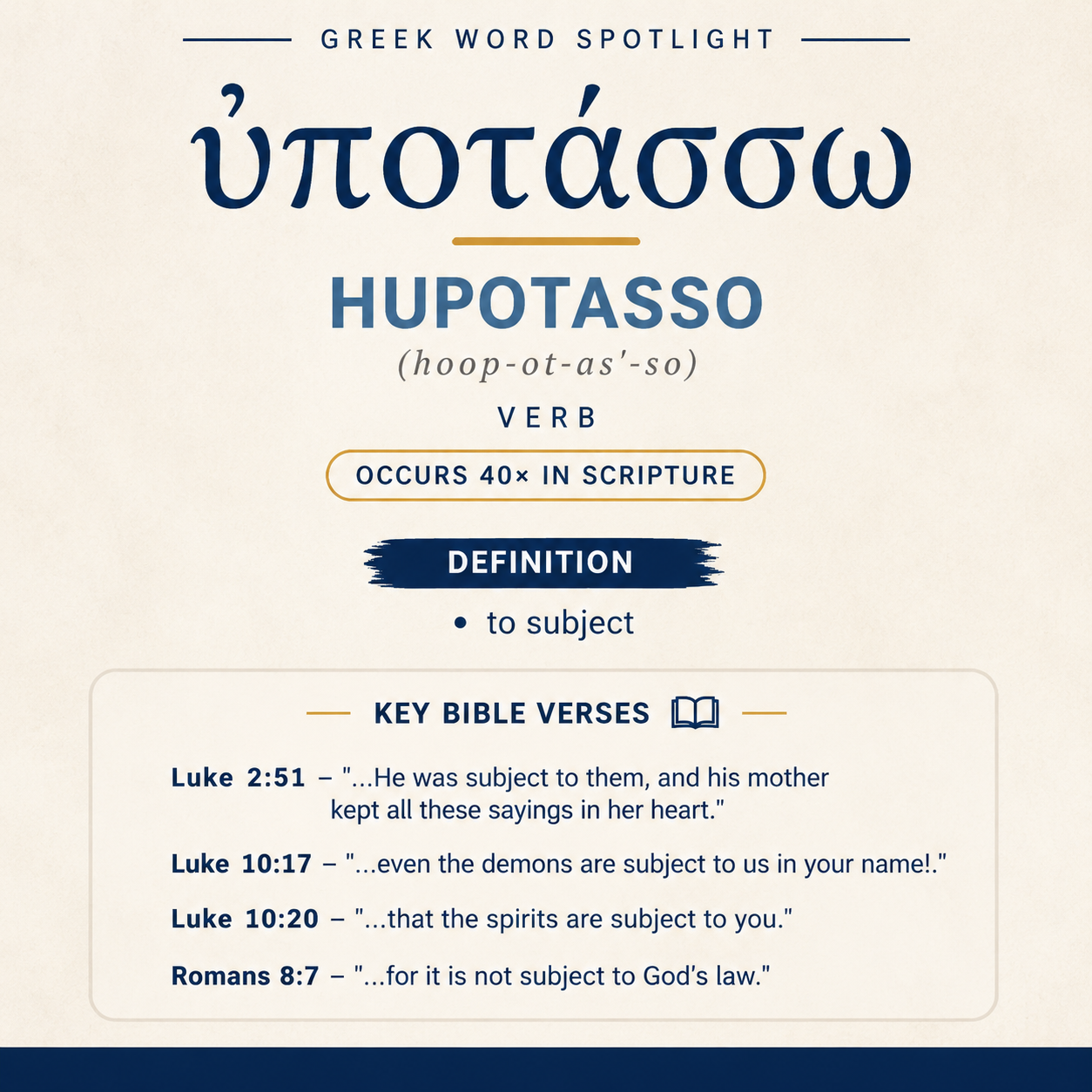 Exploring the Meaning of Hupotasso in Greek statistics