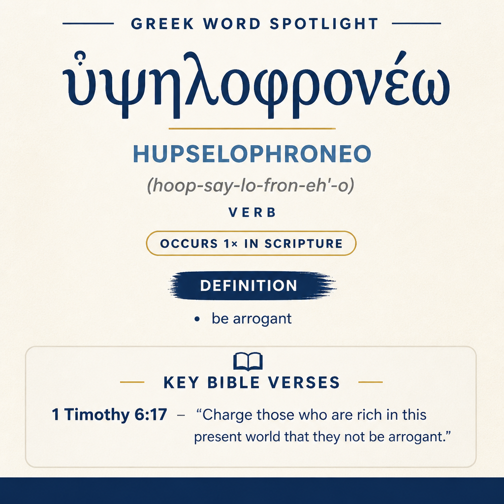 Exploring the Meaning of Hupselophroneo in Greek statistics