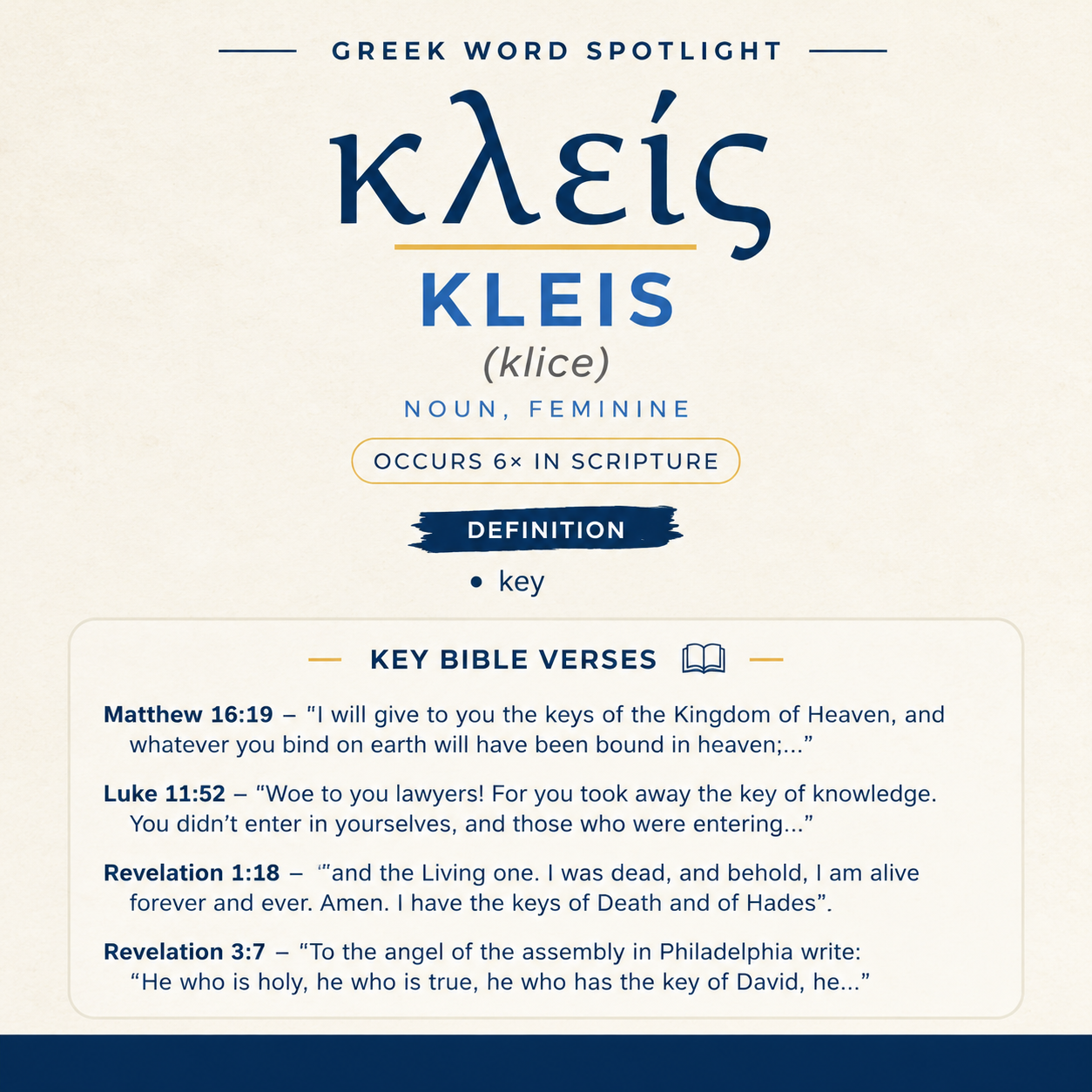 Exploring the Meaning of Kleis in Greek statistics