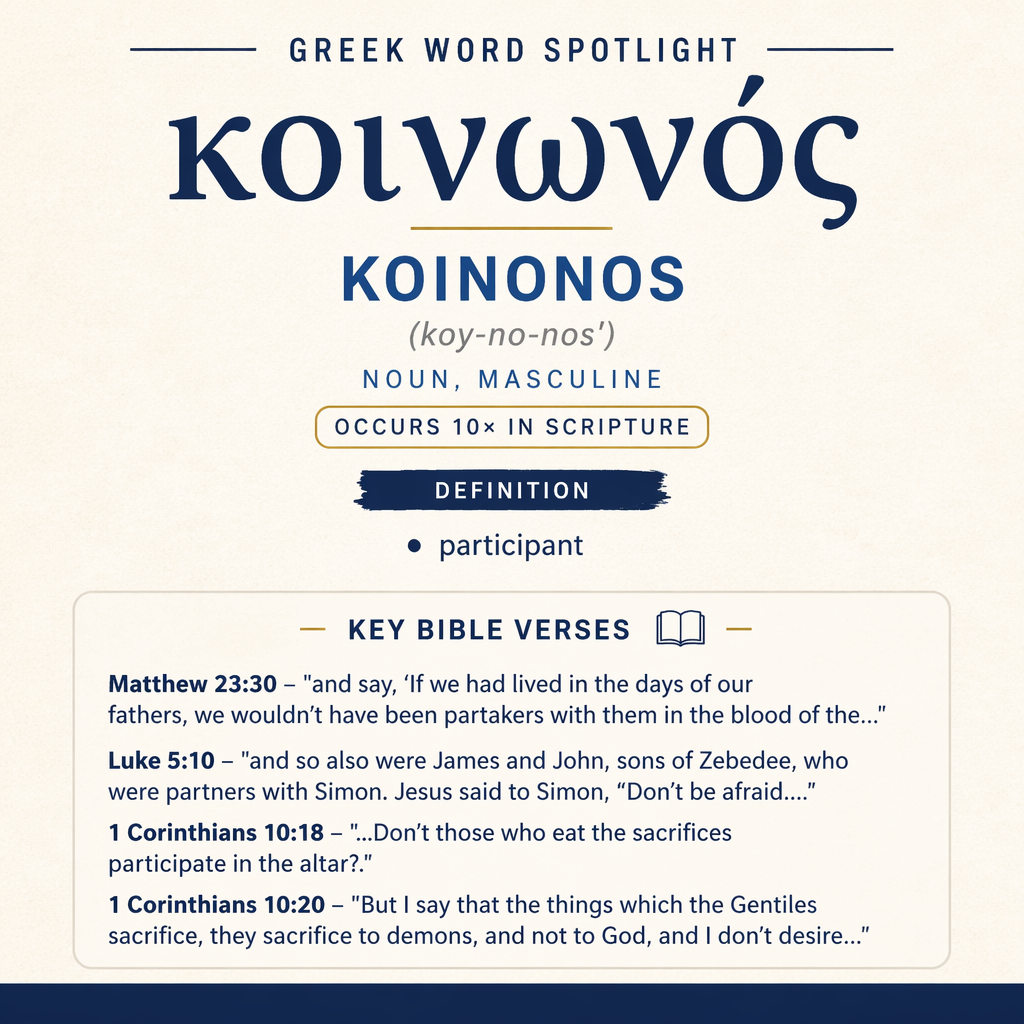 Exploring the Meaning of Koinonos in Greek statistics