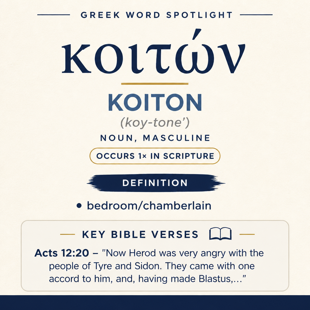 Exploring the Meaning of Koiton in Greek statistics