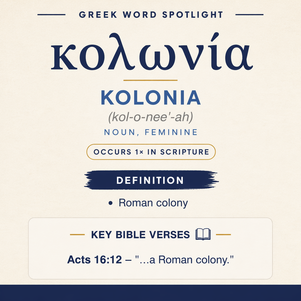 Exploring the Meaning of Kolonia in Greek statistics