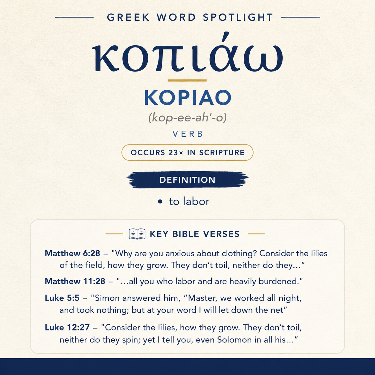 Exploring the Meaning of Kopiao in Greek statistics
