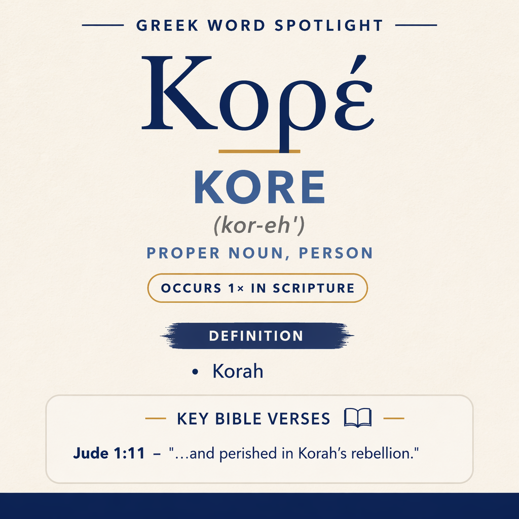 Exploring the Meaning of Kore in Greek statistics