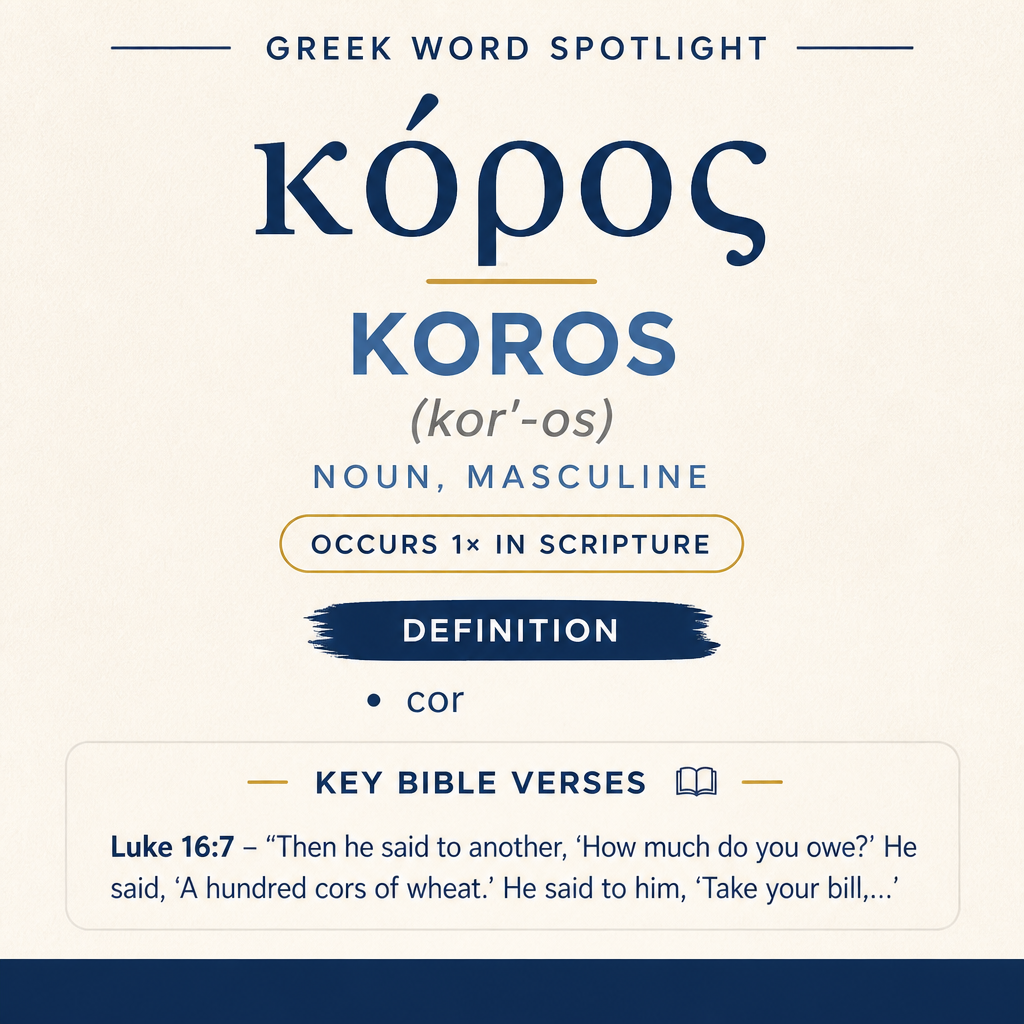 Exploring the Meaning of Koros in Greek statistics