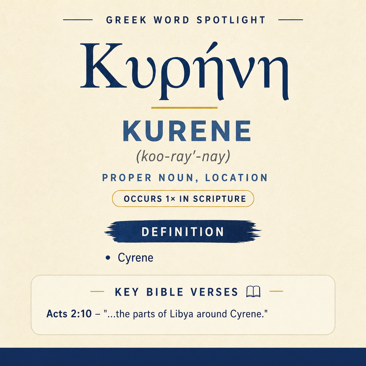 Exploring the Meaning of Kurene in Greek statistics
