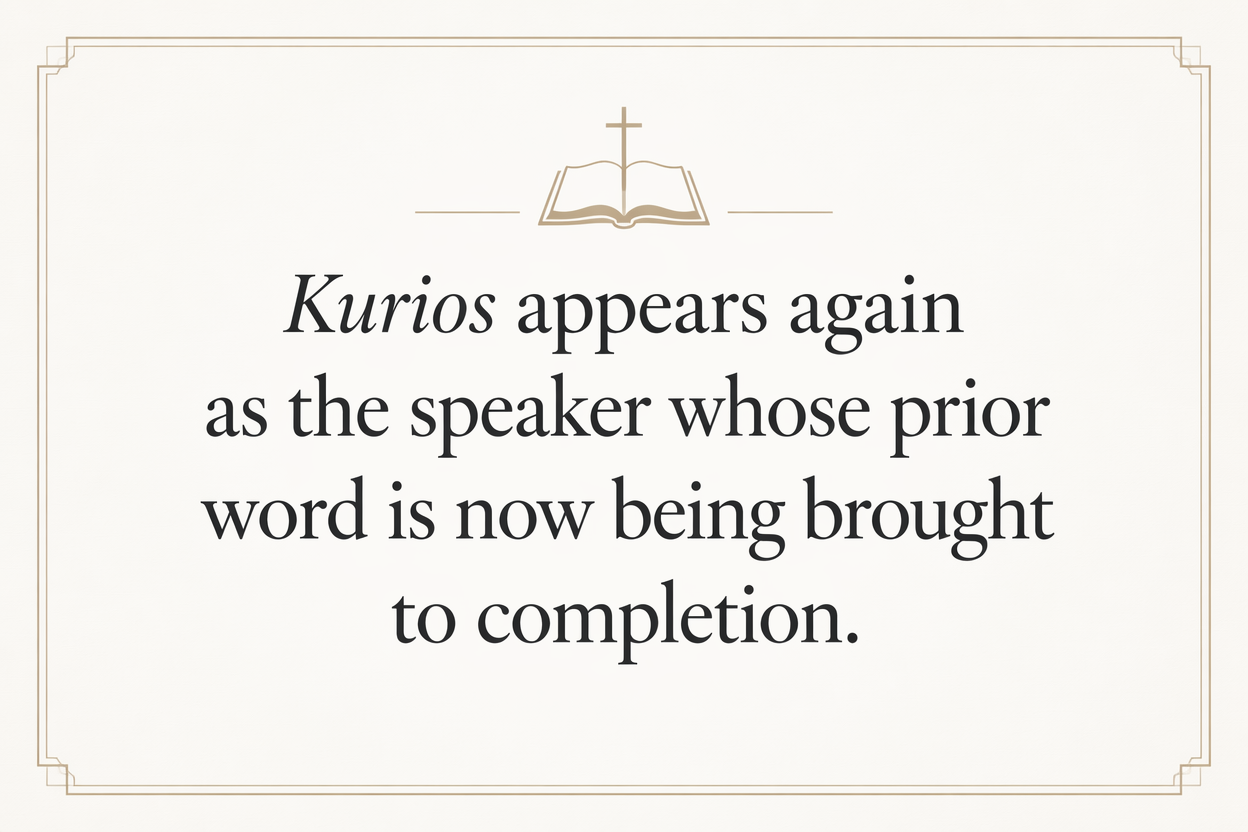 Key insight about Exploring the Meaning of Kurios in Greek