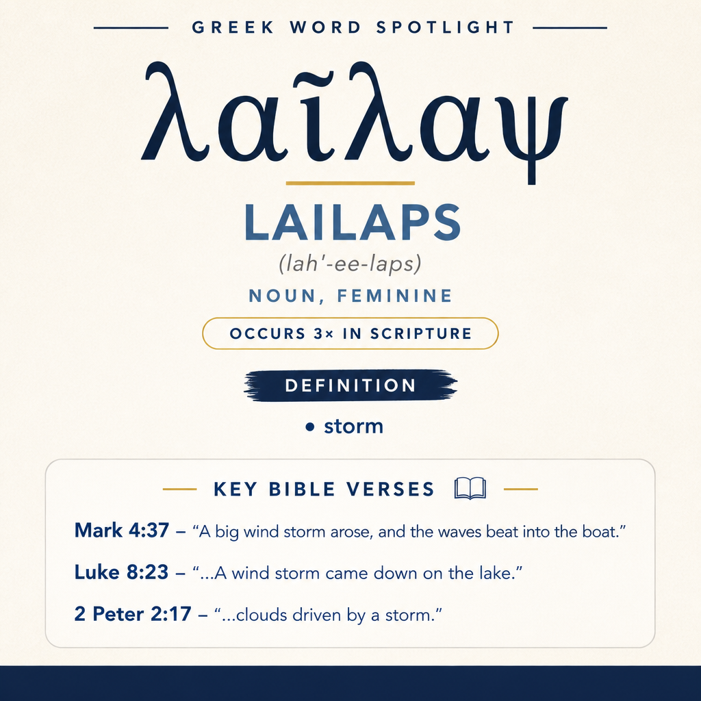 Exploring the Meaning of Lailaps in Greek statistics