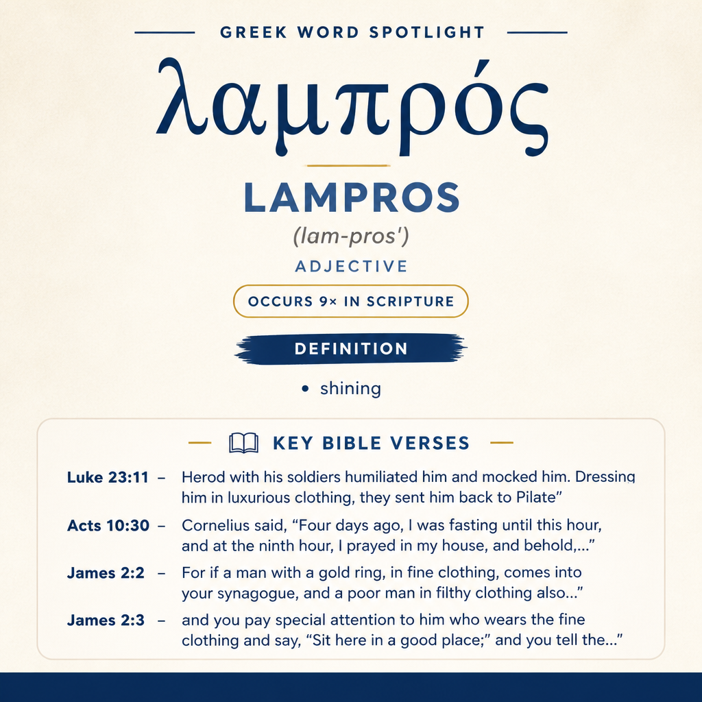 Exploring the Meaning of Lampros in Greek statistics