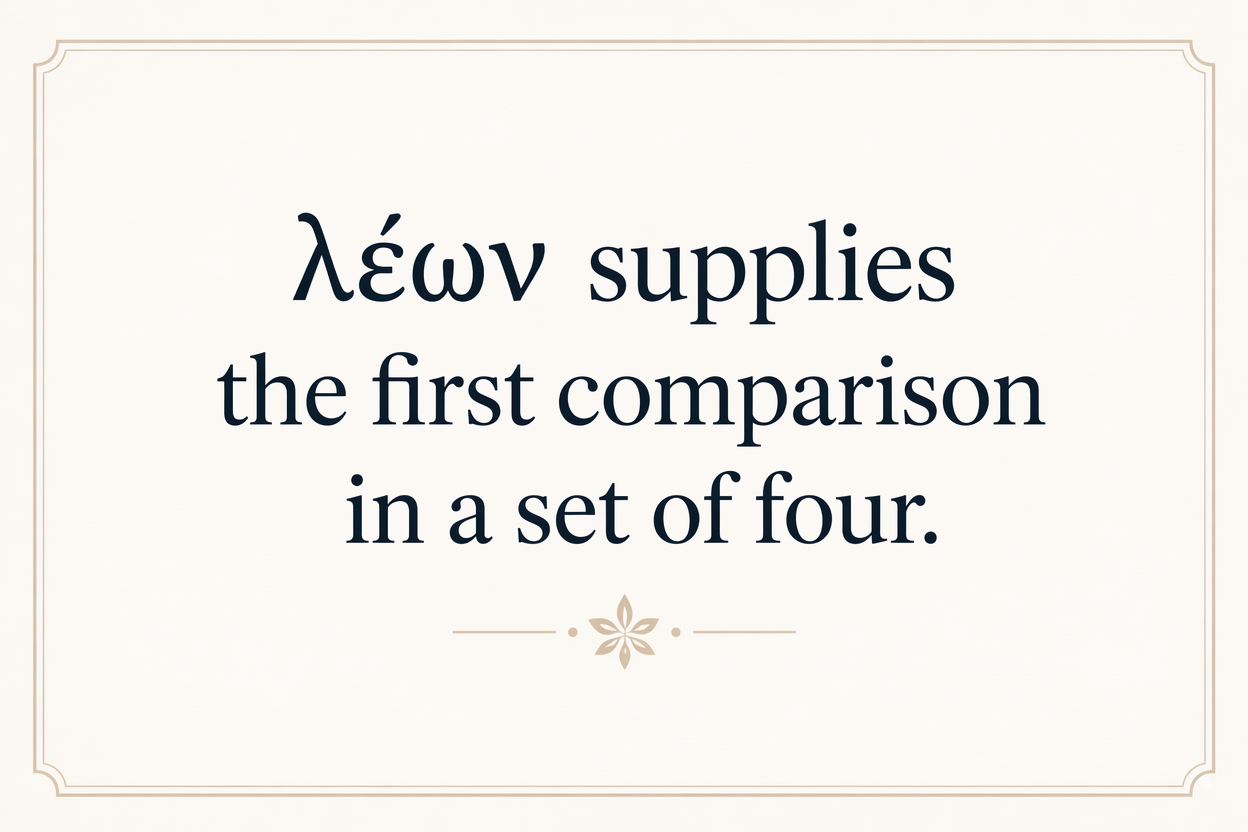 Key insight about Exploring the Meaning of Leon in Greek