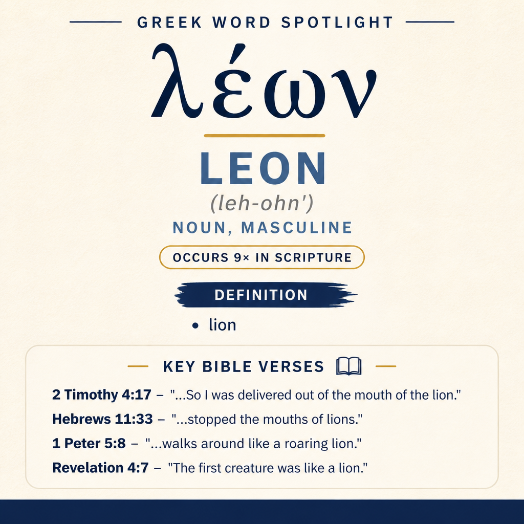 Exploring the Meaning of Leon in Greek statistics