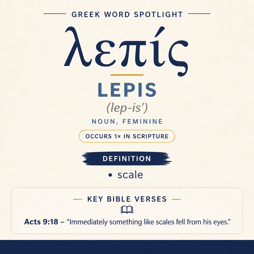 Exploring the Meaning of Lepis in Greek statistics