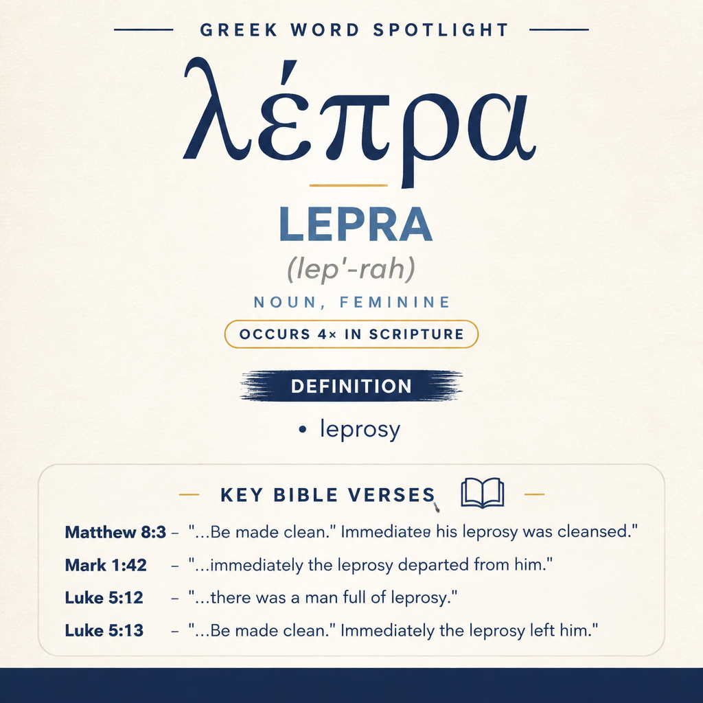 Exploring the Meaning of Lepra in Greek statistics
