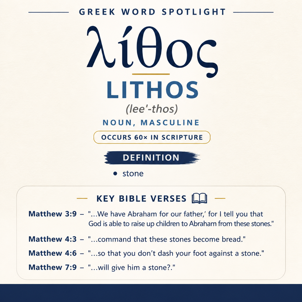 Exploring the Meaning of Lithos in Greek statistics