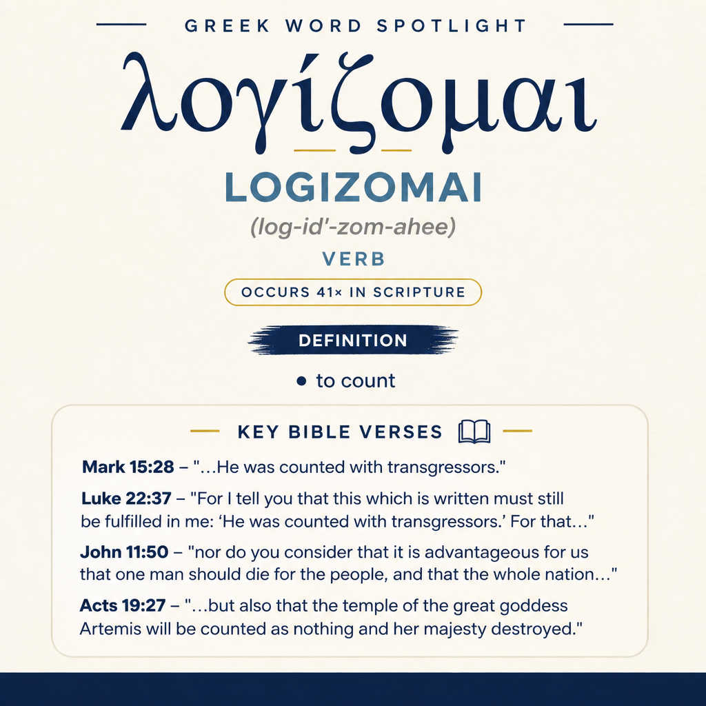 Exploring the Meaning of Logizomai in Greek statistics