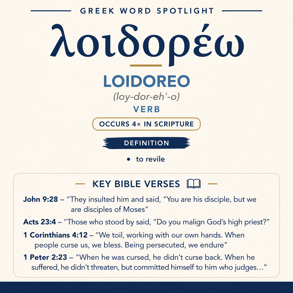 Exploring the Meaning of Loidoreo in Greek statistics