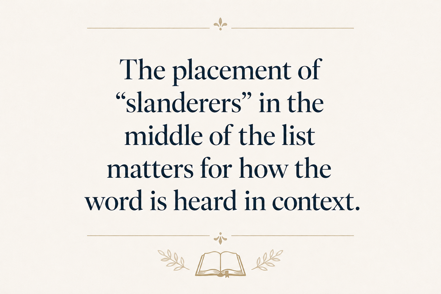 Key insight about Exploring the Meaning of Loidoros in Greek
