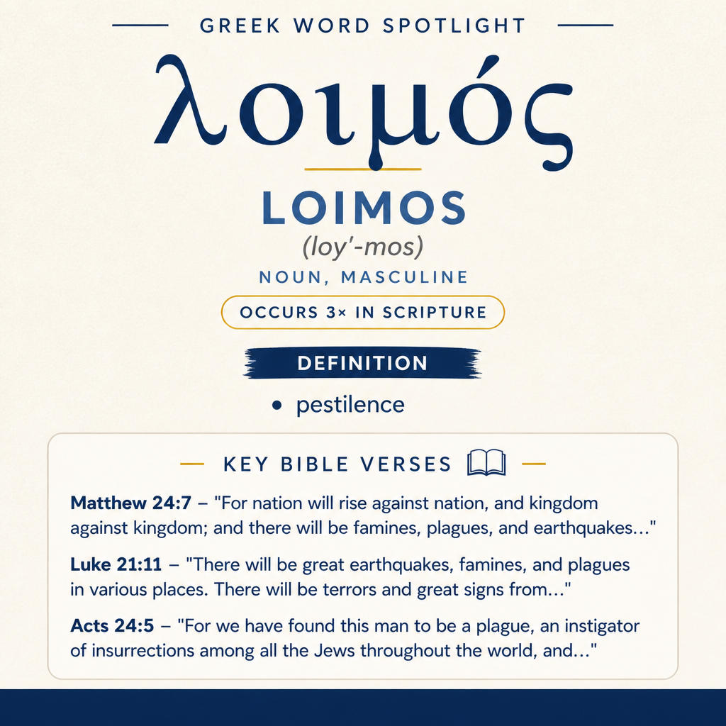 Exploring the Meaning of Loimos in Greek statistics