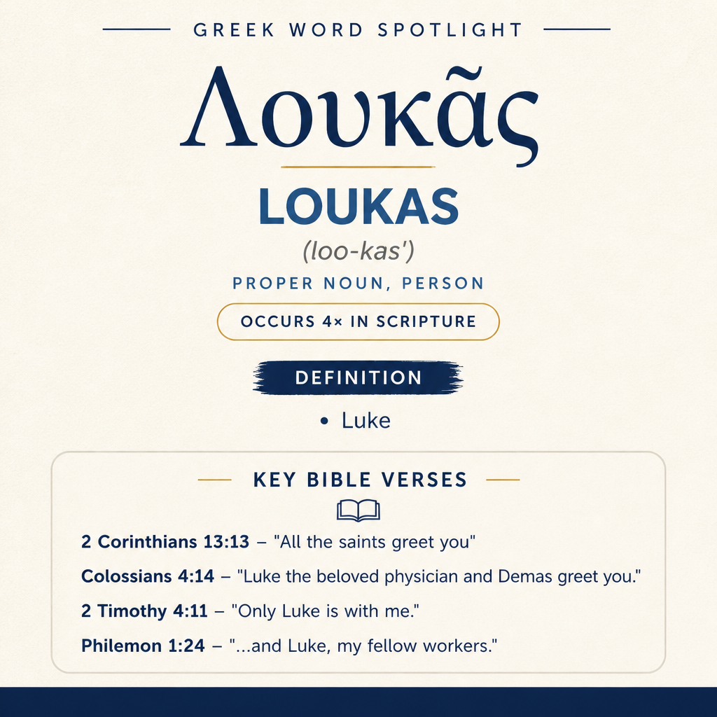Exploring the Meaning of Loukas in Greek statistics
