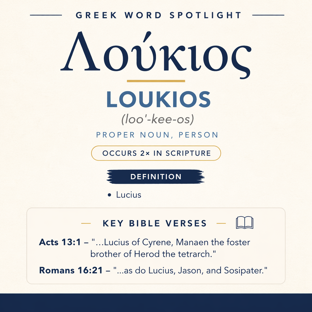 Exploring the Meaning of Loukios in Greek statistics