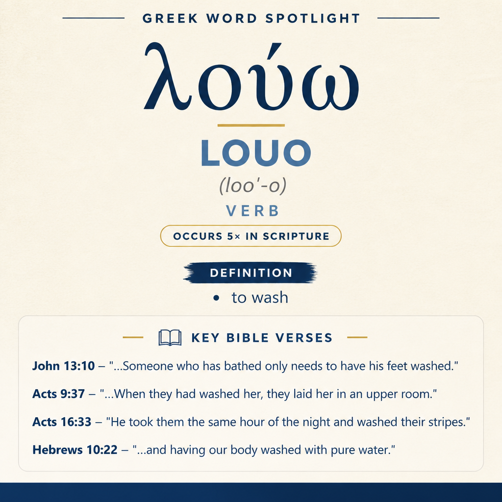 Exploring the Meaning of Louo in Greek statistics