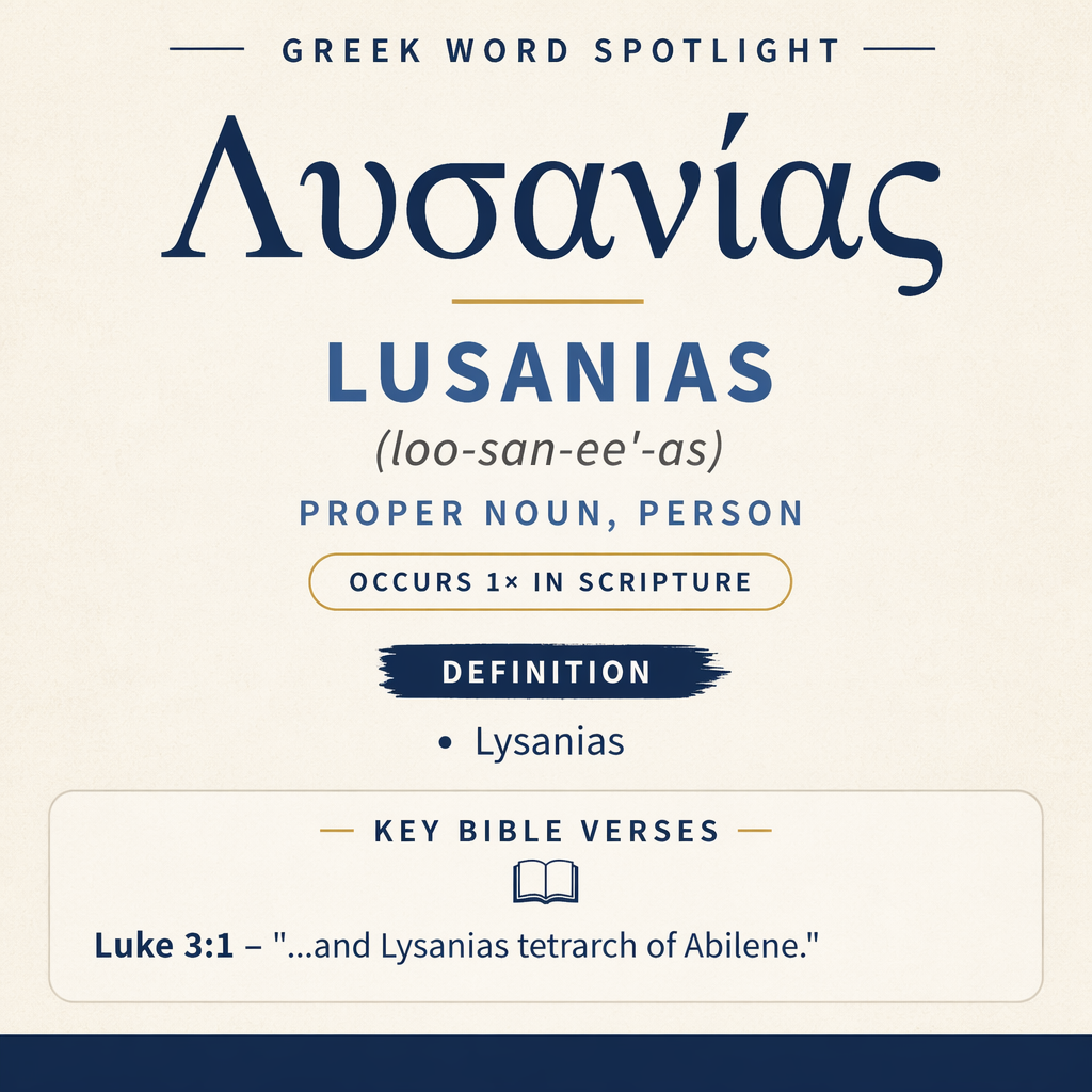 Exploring the Meaning of Lusanias in Greek statistics