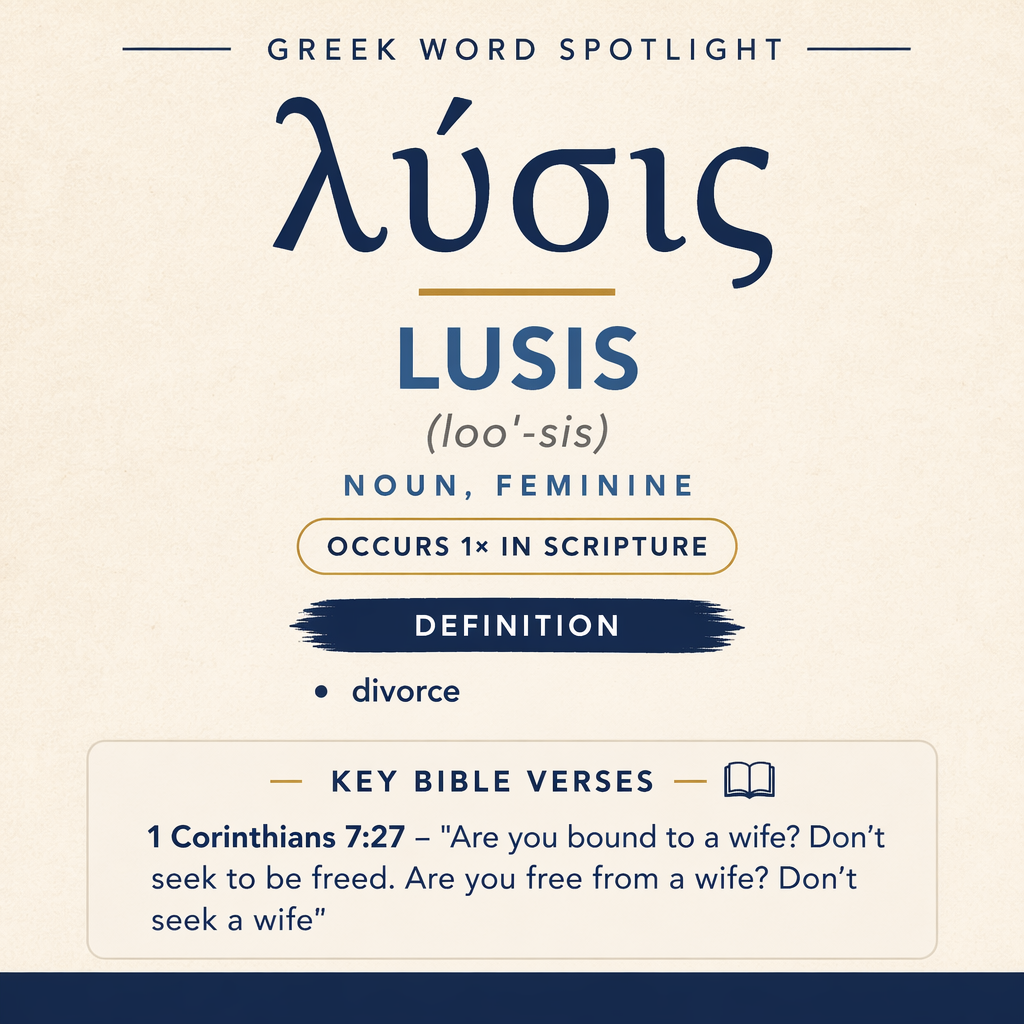 Exploring the Meaning of Lusis in Greek statistics