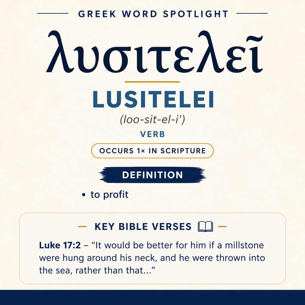 Exploring the Meaning of Lusitelei in Greek statistics