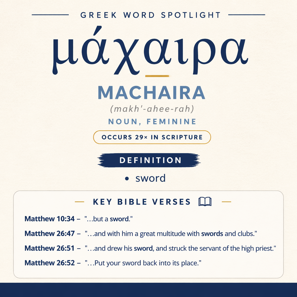 Exploring the Meaning of Machaira in Greek statistics