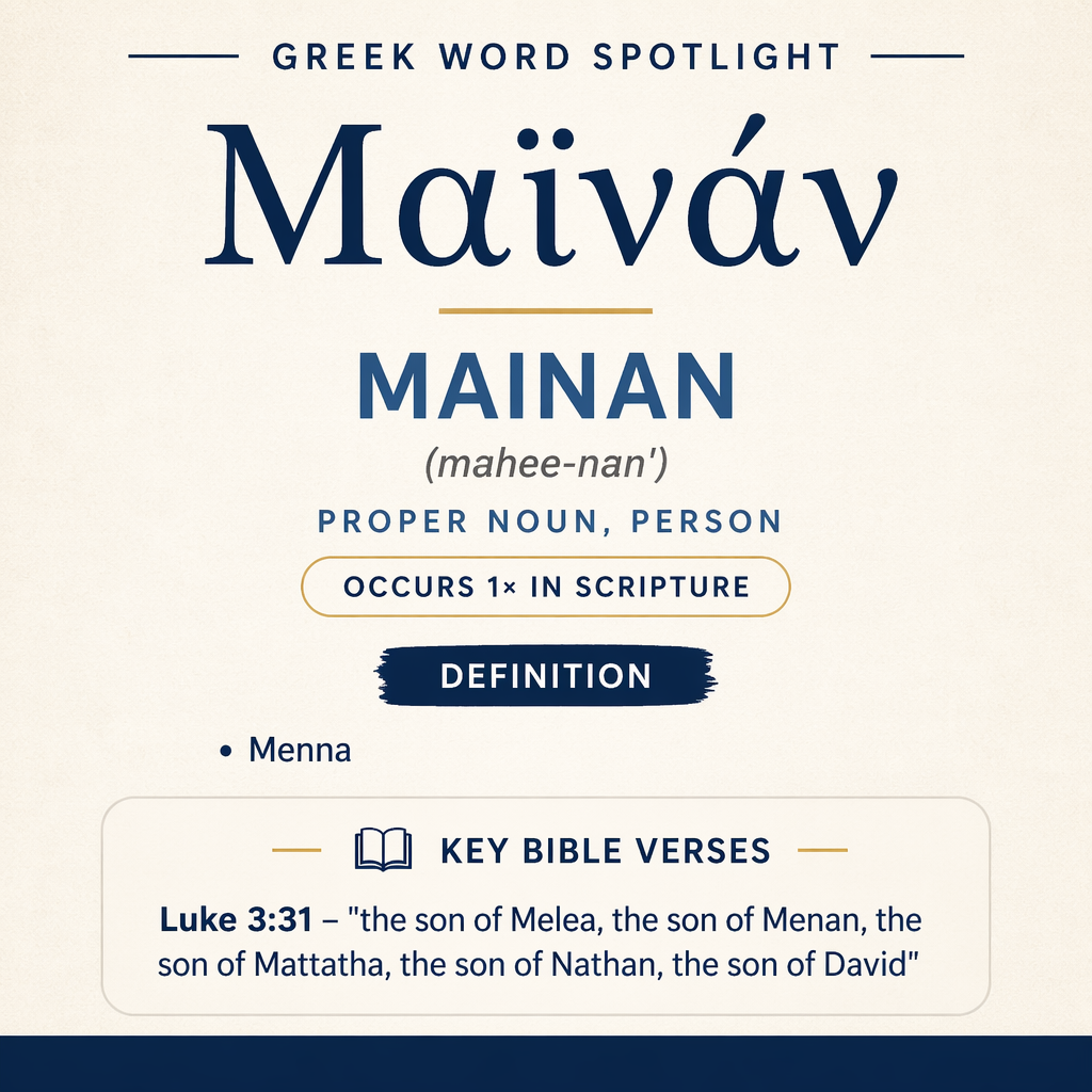 Exploring the Meaning of Mainan in Greek statistics