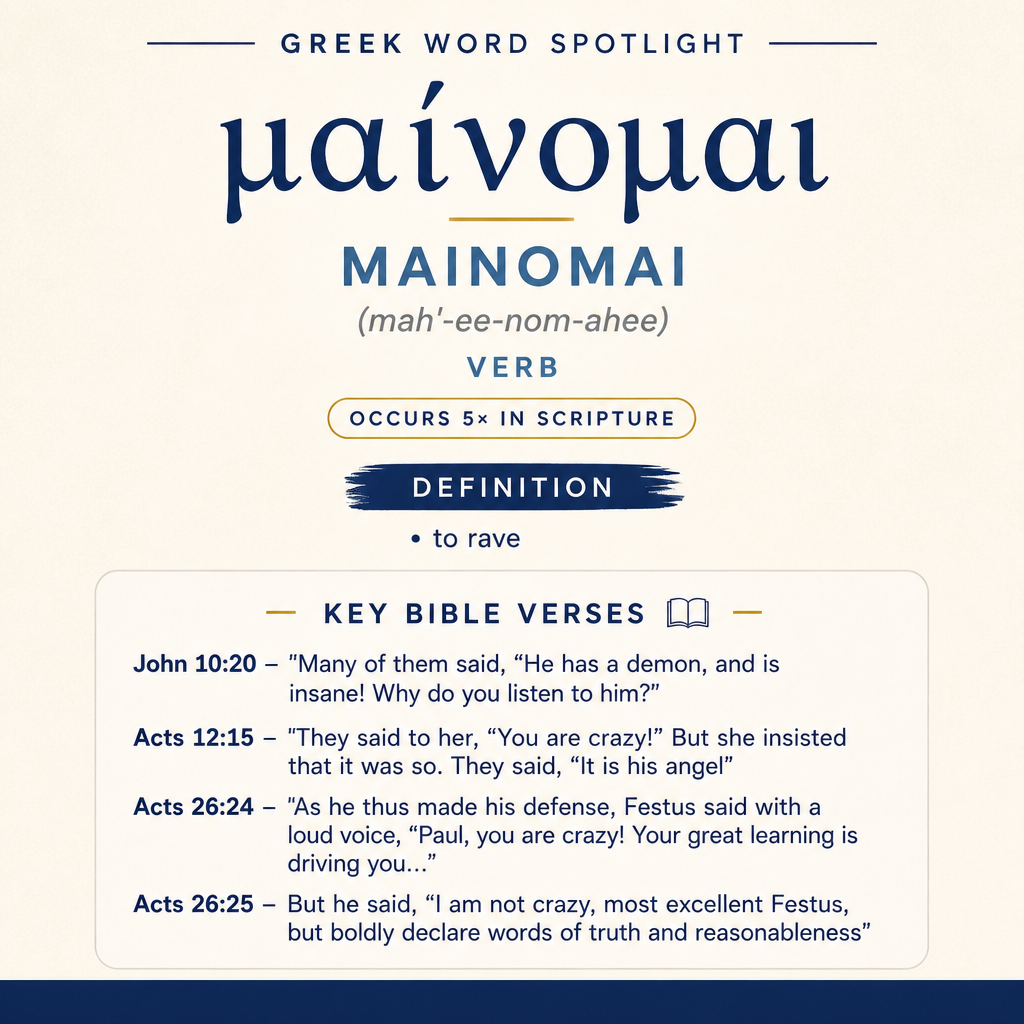 Exploring the Meaning of Mainomai in Greek statistics
