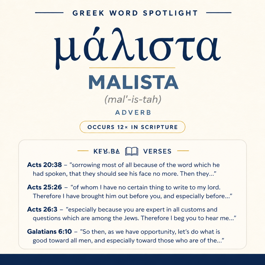 Exploring the Meaning of Malista in Greek statistics