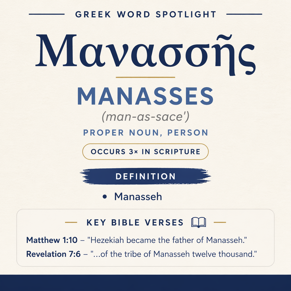 Exploring the Meaning of Manasses in Greek statistics