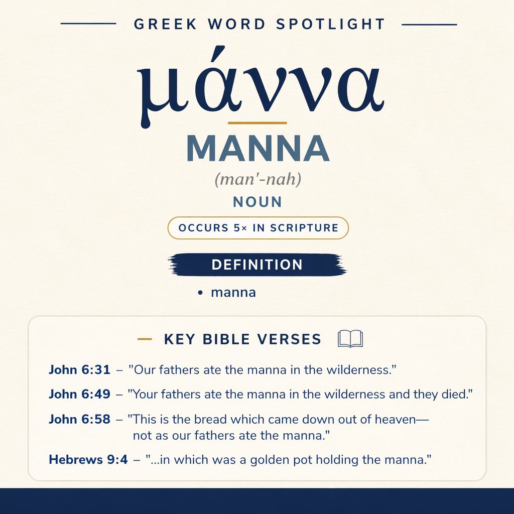 Exploring the Meaning of Manna in Greek statistics