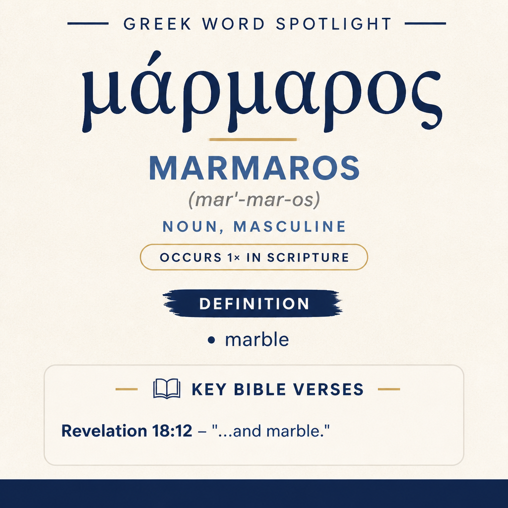 Exploring the Meaning of Marmaros in Greek statistics
