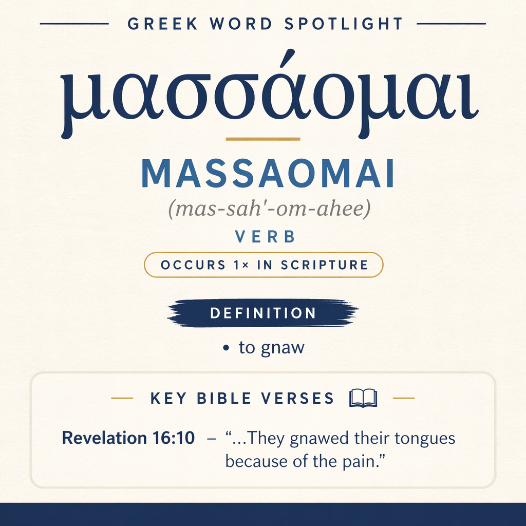 Exploring the Meaning of Massaomai in Greek statistics