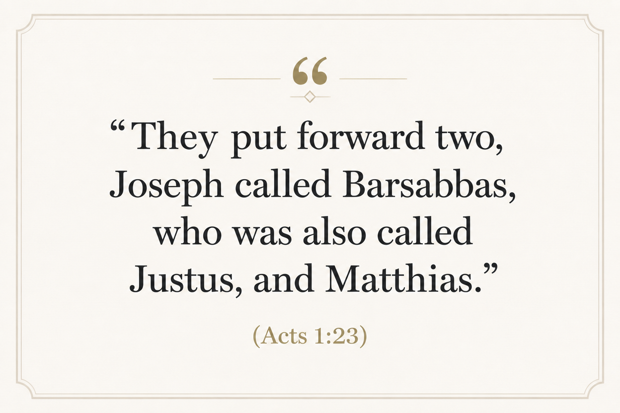 Key insight about Exploring the Meaning of Matthias in Greek