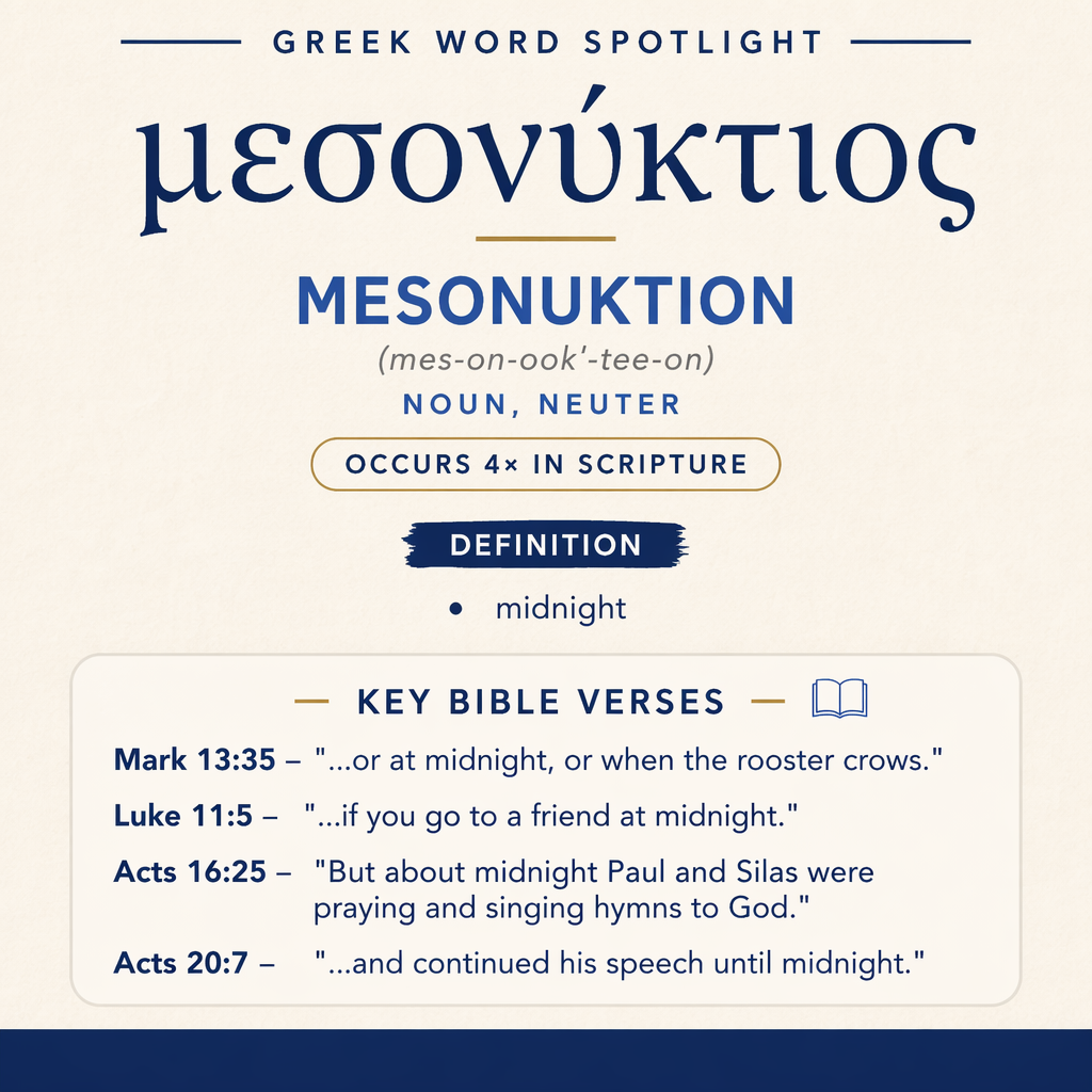 Exploring the Meaning of Mesonuktion in Greek statistics