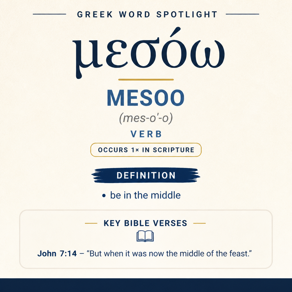 Exploring the Meaning of Mesoo in Greek statistics