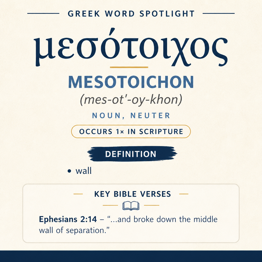 Exploring the Meaning of Mesotoichon in Greek statistics