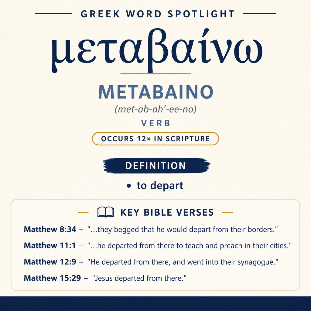 Exploring the Meaning of Metabaino in Greek statistics