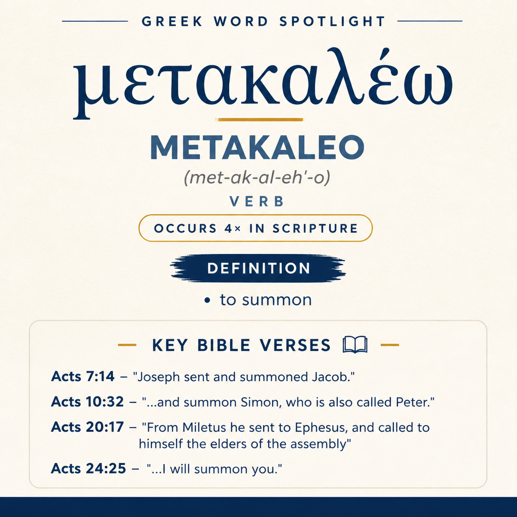 Exploring the Meaning of Metakaleo in Greek statistics