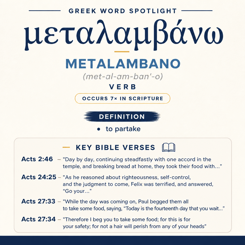 Exploring the Meaning of Metalambano in Greek statistics