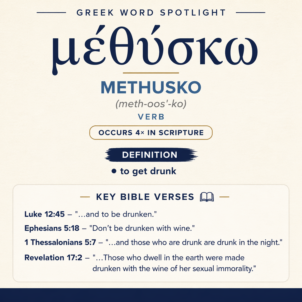 Exploring the Meaning of Methusko in Greek statistics